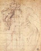 Pontormo, Jacopo Adam and Eve at Work oil painting artist